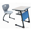 Mesa superior de plástico y asiento de plástico Mobiliario escolar